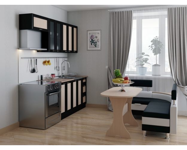 Стол обеденный Овальный (Беленый дуб)