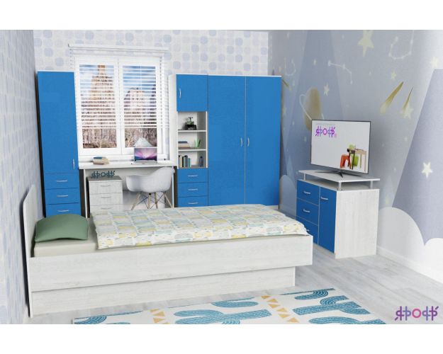 Комод №2 Ярофф Винтерберг/Голубой