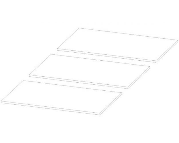 Настил ЛДСП 900 Бостон белый